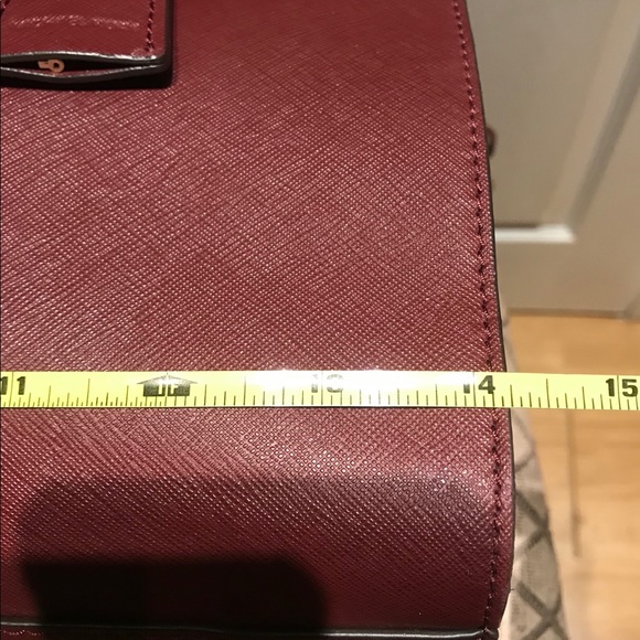 Michael Kors Maroon Large Hamilton Bag - Picture 7 of 8